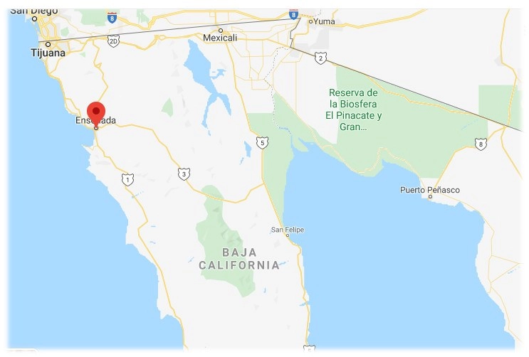 El jefe del Grupo de Inteligencia de la Guardia Estatal de Seguridad e Investigación en Ensenada fue ejecutado en un centro comercial de ese puerto. Imagen tomada de Google Maps