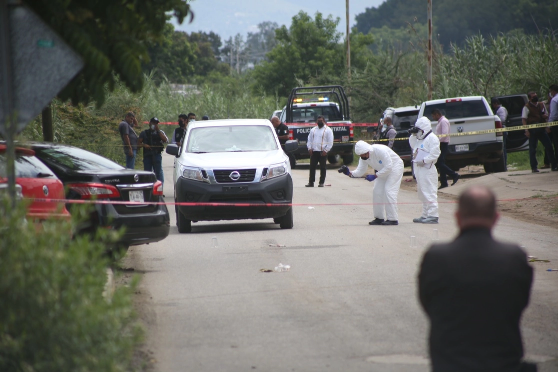 El director de investigaciones de la AEI, Omar Sabino Chepetla Jiménez, perteneciente a la Fiscalía General del Estado de Oaxaca, fue asesinado en el municipio San Antonio de la Cal, conurbado a la capital estatal, el 29 de junio de 2021. Foto Jorge A. Pérez Alfonso