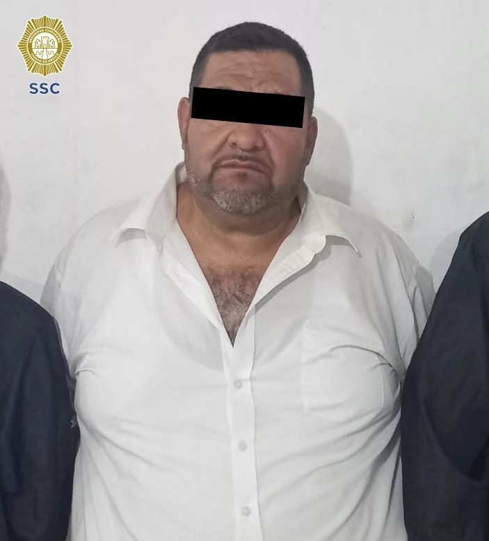 Jorge Carlos Albiter Espinoza, alias Bola, quien está presuntamente relacionado con los delitos de narcomenudeo, secuestro y extorsión. Foto SSCCDMX