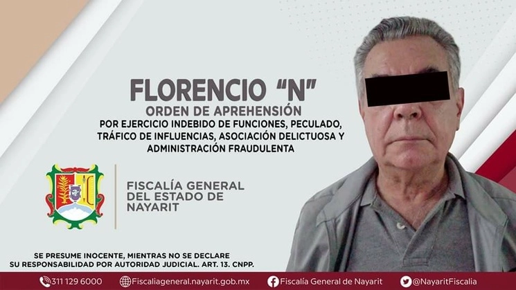 La Agencia de Investigación Criminal (AIC) estatal ejecutaron una nueva orden de aprehensión contra Florencio N. Foto cortesía FGN