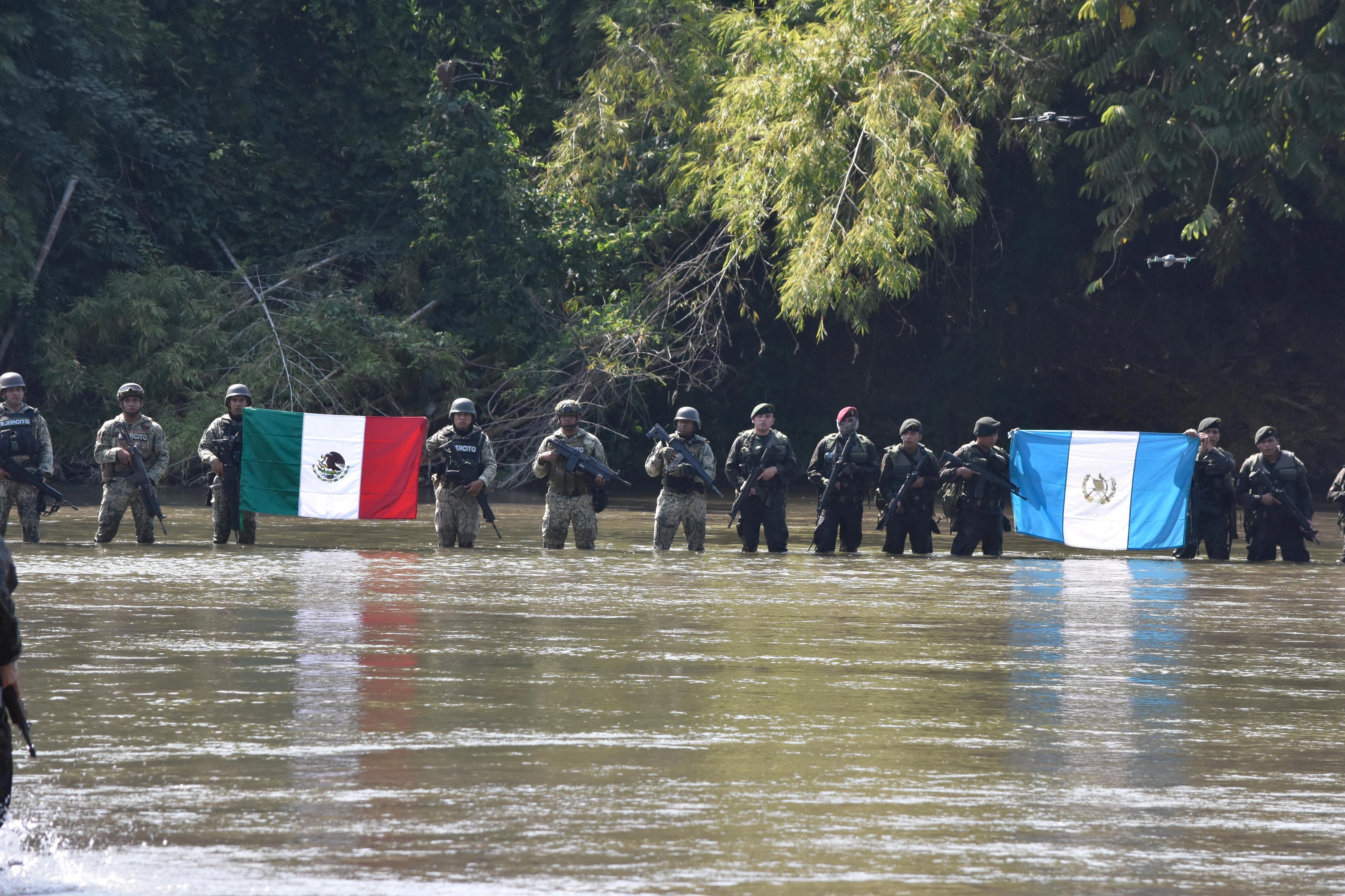 El Ejército de Guatemala reforzó la vigilancia de la frontera con México para combatir las actividades del crimen organizado. Foto 