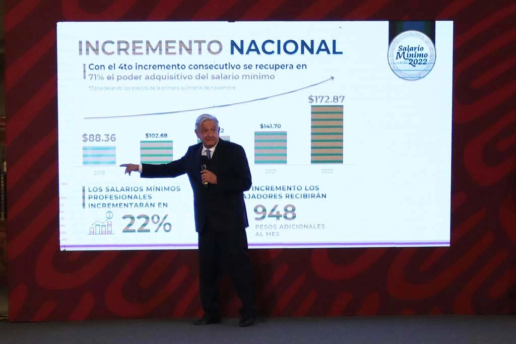 El presidente Andrés Manuel López Obrador, durante su conferencia matutina en Palacio Nacional, en la Ciudad de México, el 8 de noviembre de 2022. Foto Yazmín Ortega Cortés