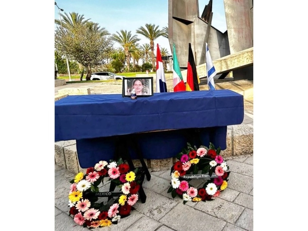 Memorial de Orión Hernández en Israel. Foto tomada de Facebook @IsraelinMexico

