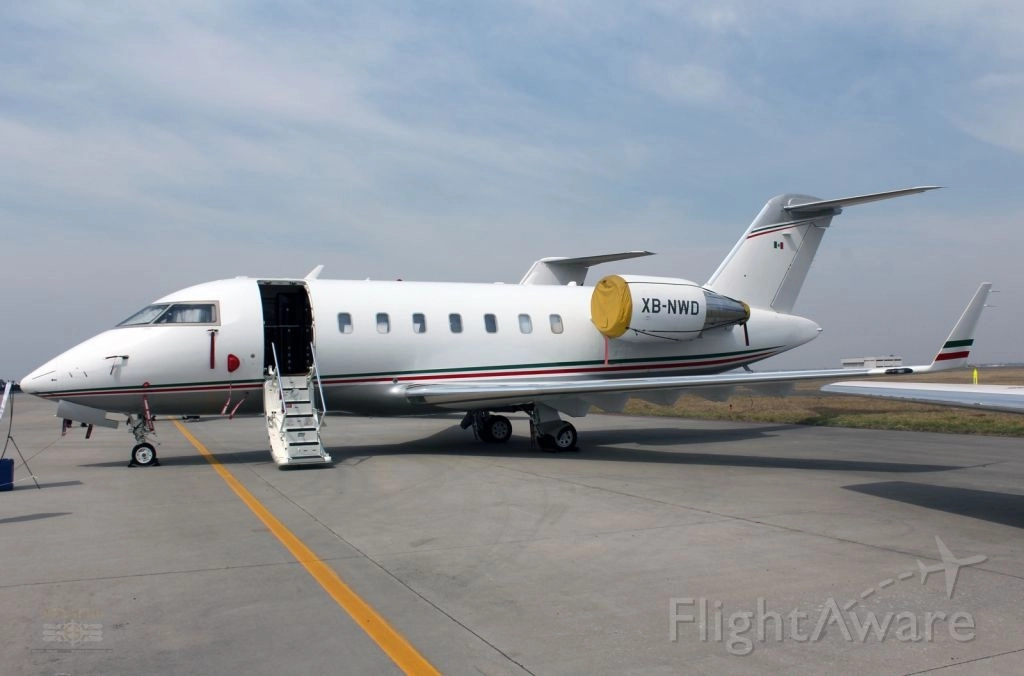El jet Bombardier de la Fiscalía General de la República. Foto tomada del sitio www.es.flightaware.com / Archivo