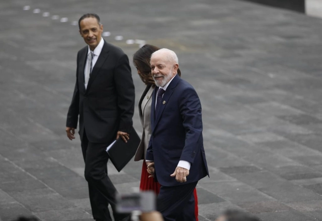 Llegada del presidente de Brasil, Luiz Inácio Lula da Silva, a la Cámara de Diputados, para la toma de protesta de Claudia Sheinbaum como presidenta de México, el 1 de octubre de 2024. Foto Jorge Ángel Pablo García