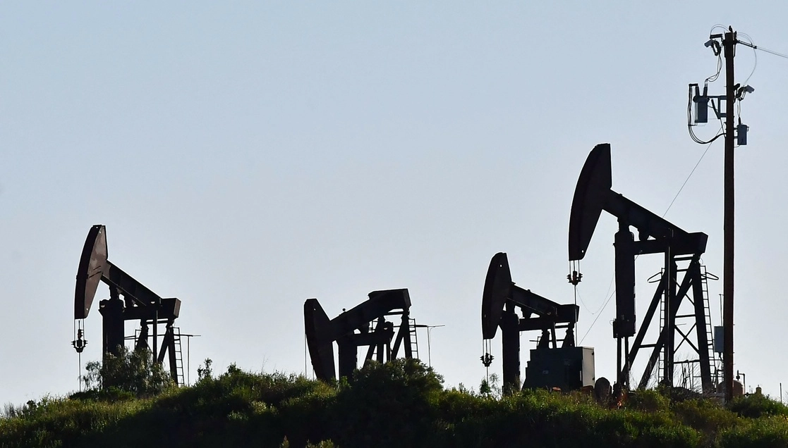 Campo petrolero de Montebello, California, el 23 de febrero de 2022. Foto Afp