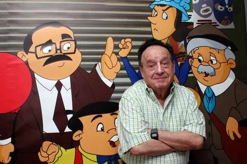 En imagen de archivo, Roberto Gómez Bolaños creador de la serie mexicana 'El Chavo del 8'. Foto Xinhua