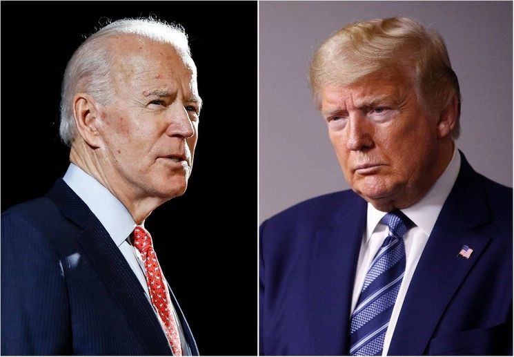 Joe Biden y Donald Trump. Foto Ap