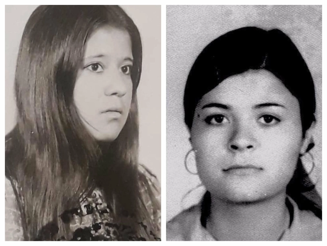 Hace 43 años Leticia Galarza Campos, izquierda, y Alicia de los Ríos Merino fueron desaparecidas. Imagen difundida por el perfil en Facebook Nacidos en la Tempestad