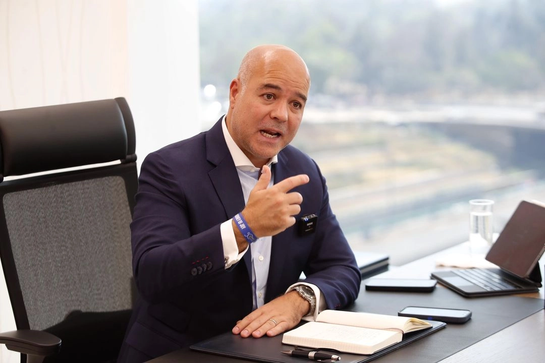 Juan Antonio Perez-Simon Gonzalez, director general de Bankaool, en entrevista con 'La Jornada', en sus oficinas en la Ciudad de Mexico, 05 de marzo de 2025. 