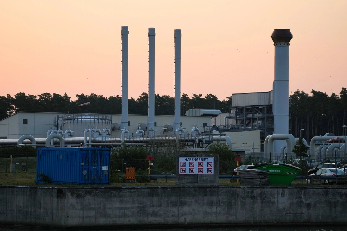 Planta de gas en Alemania. Foto Ap