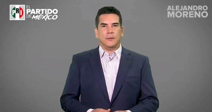 Alejando Moreno, líder nacional del PRI, emitió por redes sociales el llamado al Presidente de la República. Foto Twitter @alitomorenoc