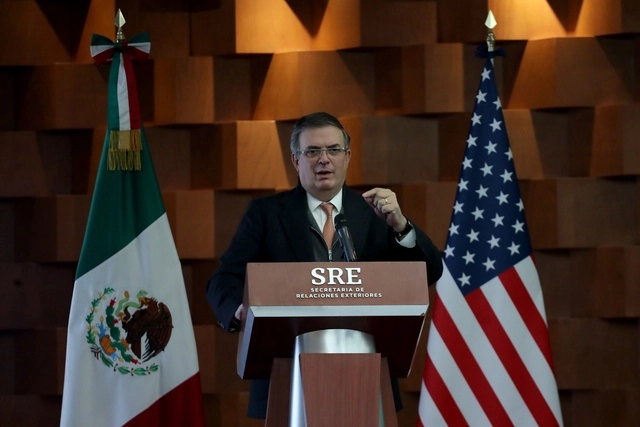 El canciller Marcelo Ebrard en imagen de archivo. Foto Roberto García
