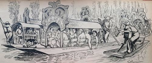  Xochimilco, en trazos de Alberto Beltrán.