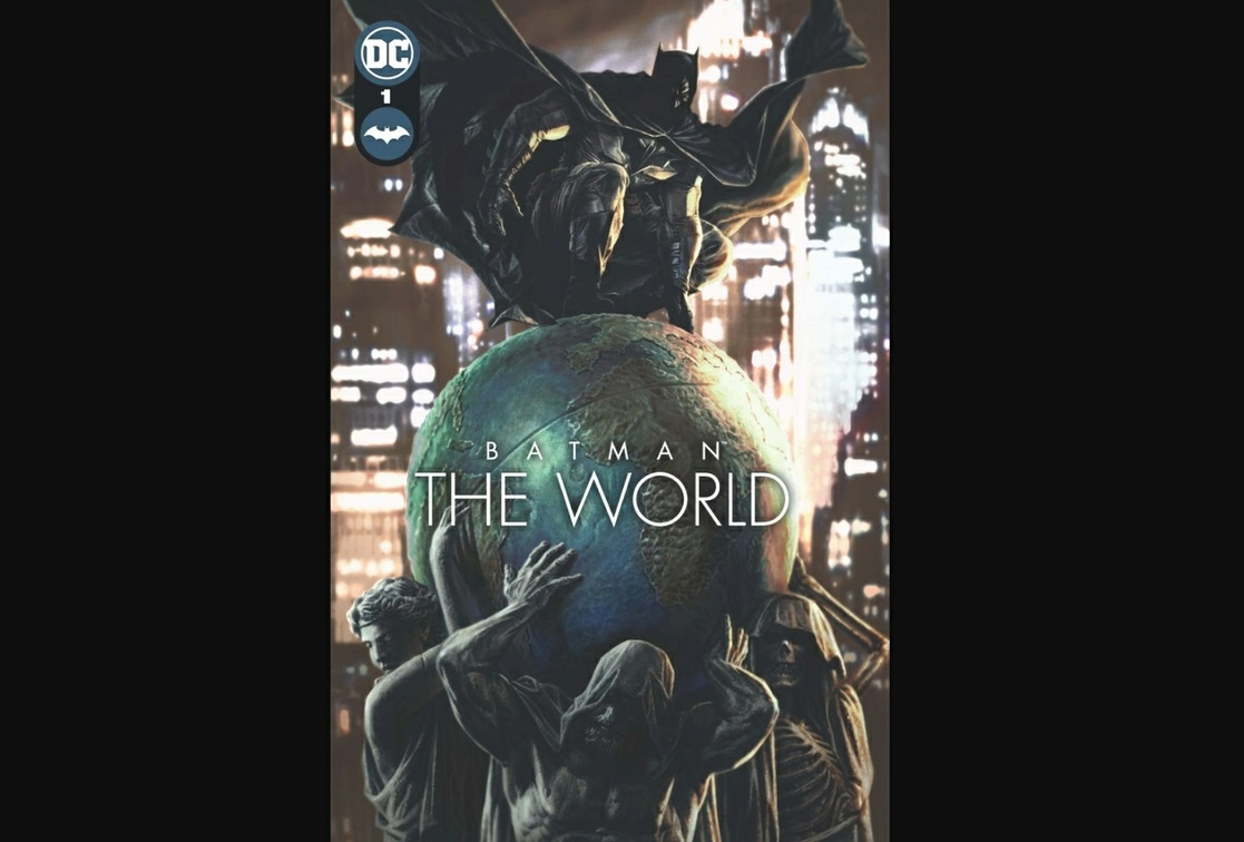 Portada del ilustrador estadunidense Lee Bermejo para el cómic Batman: el mundo. Foto archivo