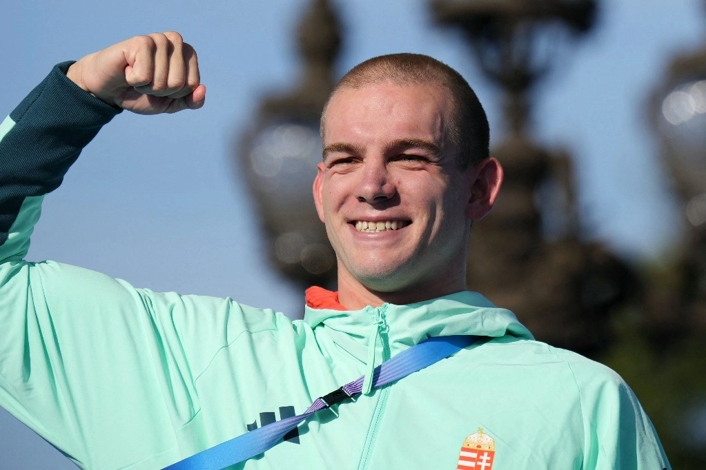 El húngaro Kristof Rasovszky fue subcampeón en los Juegos Olímpicos de Tokio 2020 y campeón del mundo. Foto Afp