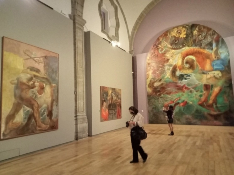 La exposición ‘Vlady: Revolución y disidencia’, en el Colegio de San Ildefonso, fue la muestra más importante y completa sobre el pintor y muralista Vladímir Víktorovich Kibálchich Rusakov. Foto Alondra Flores 
