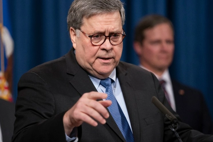 El fiscal estadunidense William Barr en imagen de archivo. Foto Ap
