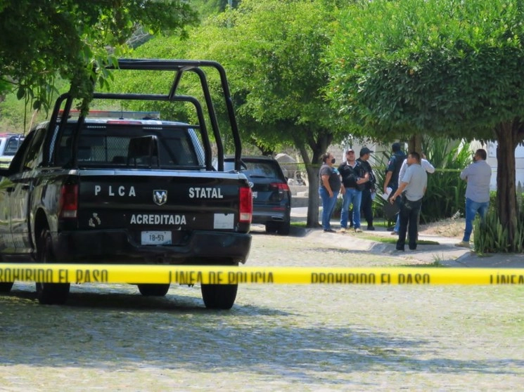 Escena del crimen donde mataron al juez. Foto La Jornada