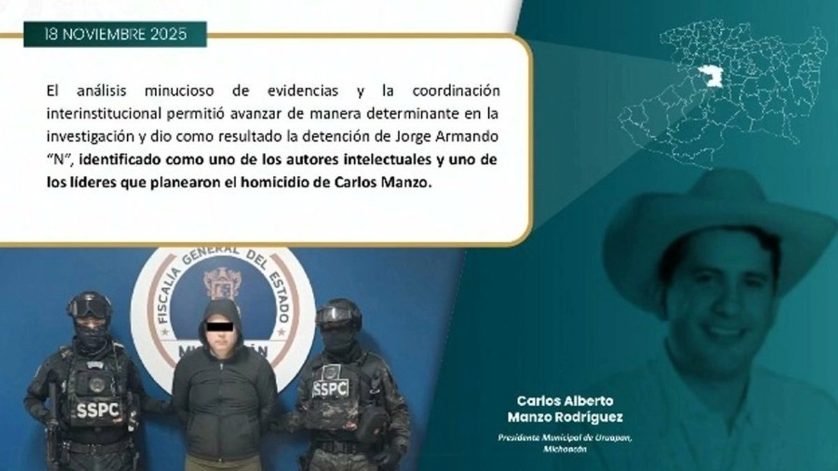 Captura de pantalla del día que se transmitió en vivo la detención de Jorge Armando Gómez Sánchez, alias 'El Licenciado'. Foto