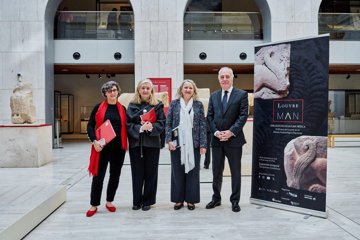La Fundación Ibercaja, el MAN y el Museo del Louvre presentan la exposición 'Diálogos de escultura ibérica'. 