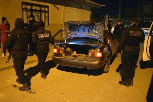 Operativo policial en Irapuato, en marzo de 2019. Foto Carlos García