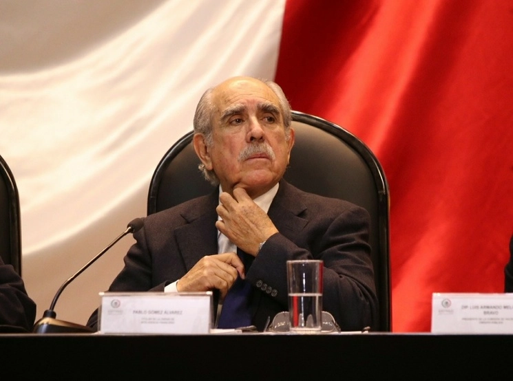 El titular de la Unidad de Inteligencia Financiera, Pablo Gómez Álvarez. Foto María Luisa Severiano / Archivo
