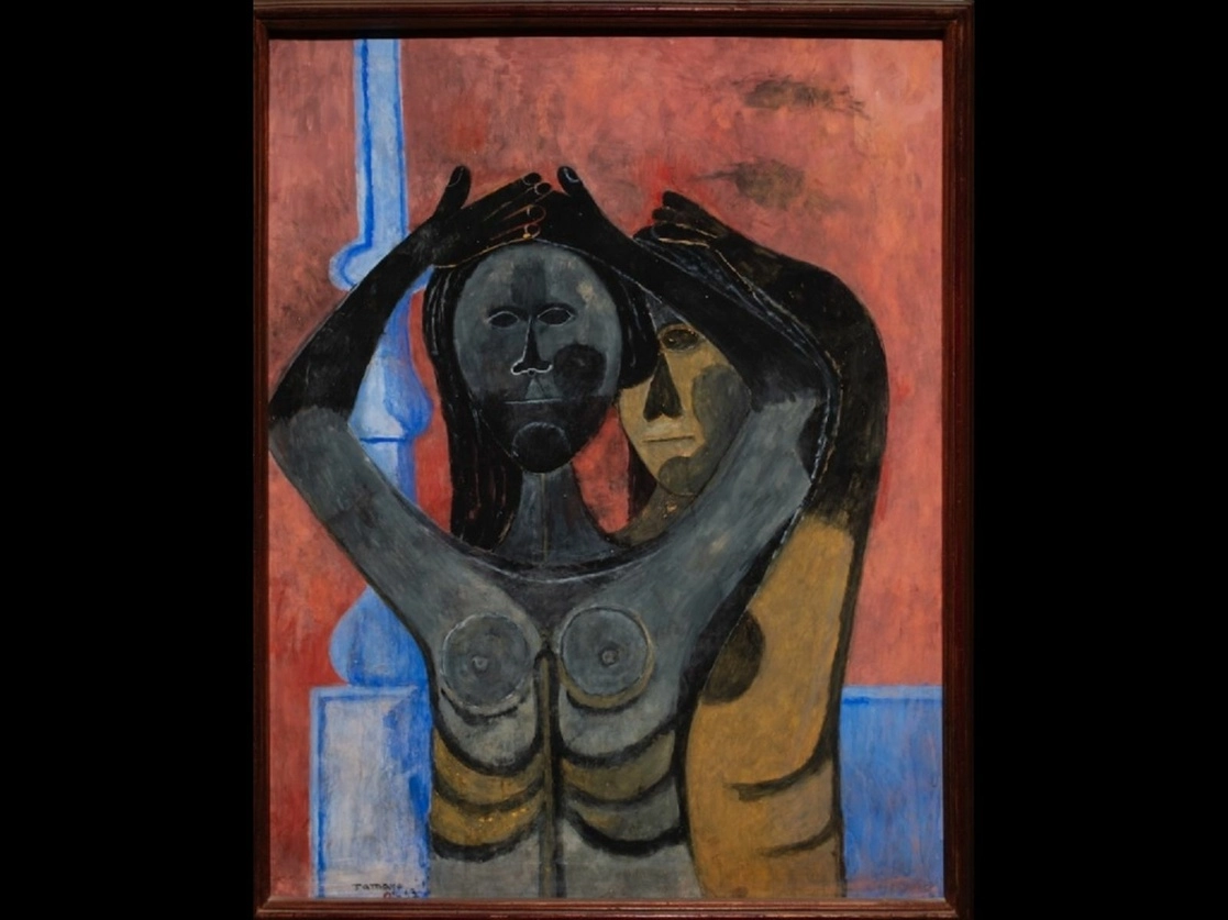 'Mujeres peinándose', 1943, de Rufino Tamayo. Foto © DR Rufino Tamayo/Herederos / México /2021 / Fundación Olga y Rufino Tamayo, AC