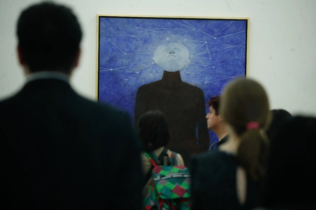 'El iluminado' (1975), de Rufino Tamayo, preside la primera sala de la muestra. Foto Cristina Rodríguez