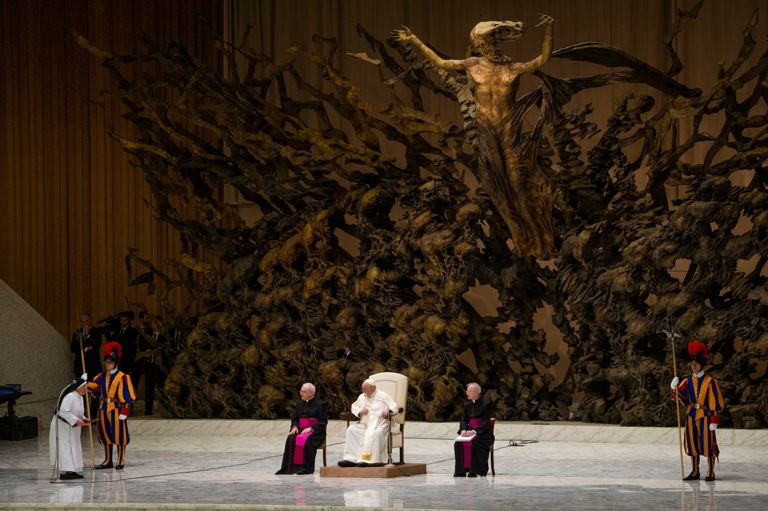 El Papa Francisco en la sala de audiencia general del Vaticano. Foto Ap