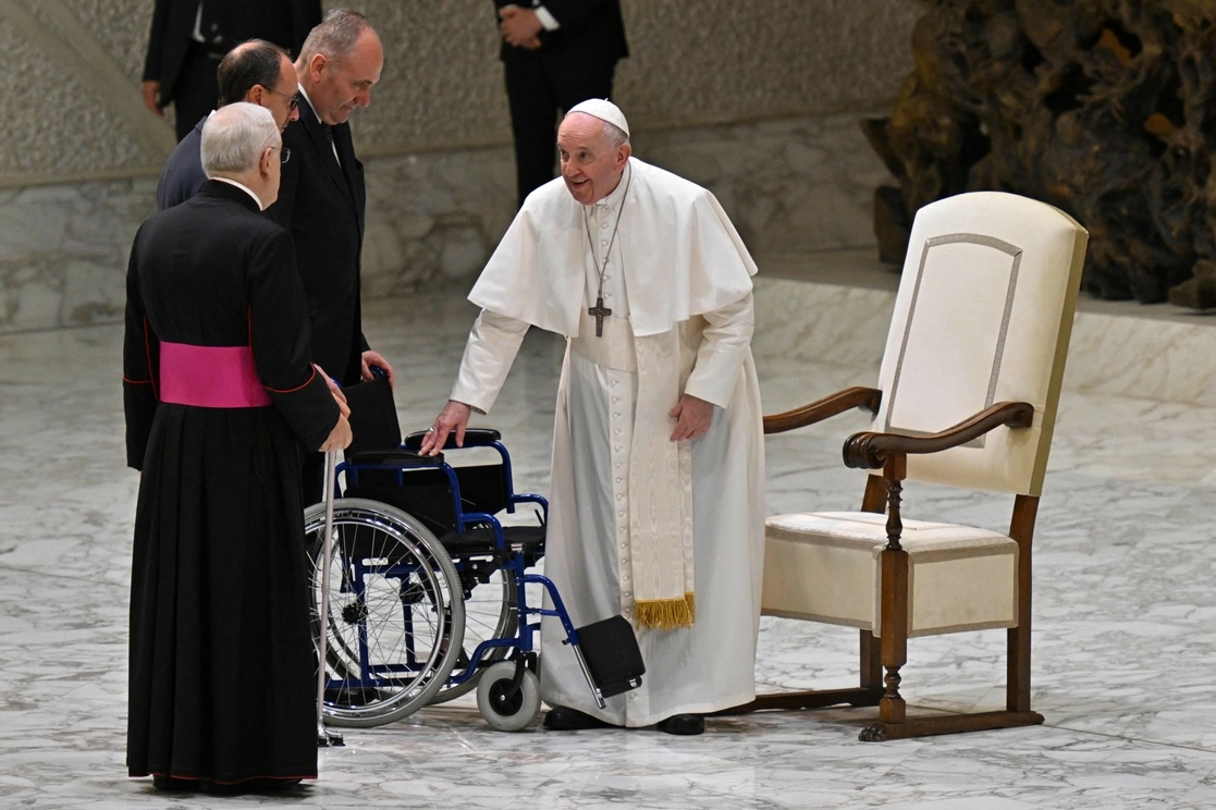 El Papa Francisco al concluir sus audiencias. Foto Afp