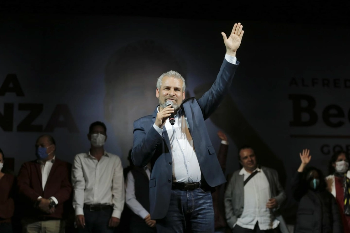 Alfredo Ramírez Bedolla, candidato por Morena-PT a la gubernatura de Michoacán. Foto La Jornada