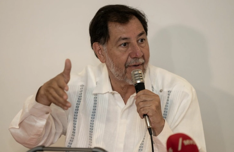 Gerardo Fernández Noroña durante una conferencia de prensa en imagen de archivo. Foto Cuartoscuro