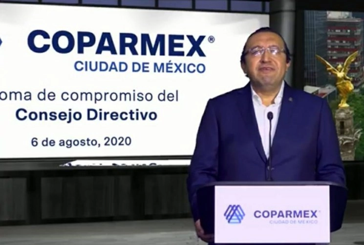 Armando Zúñiga, presidente de la Coparmex en la Ciudad de México. Foto tomada del Twitter de @gdehoyoswalther
