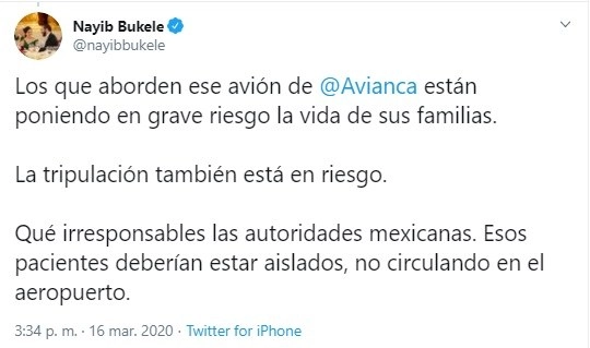 Imagen tomada de Twitter 