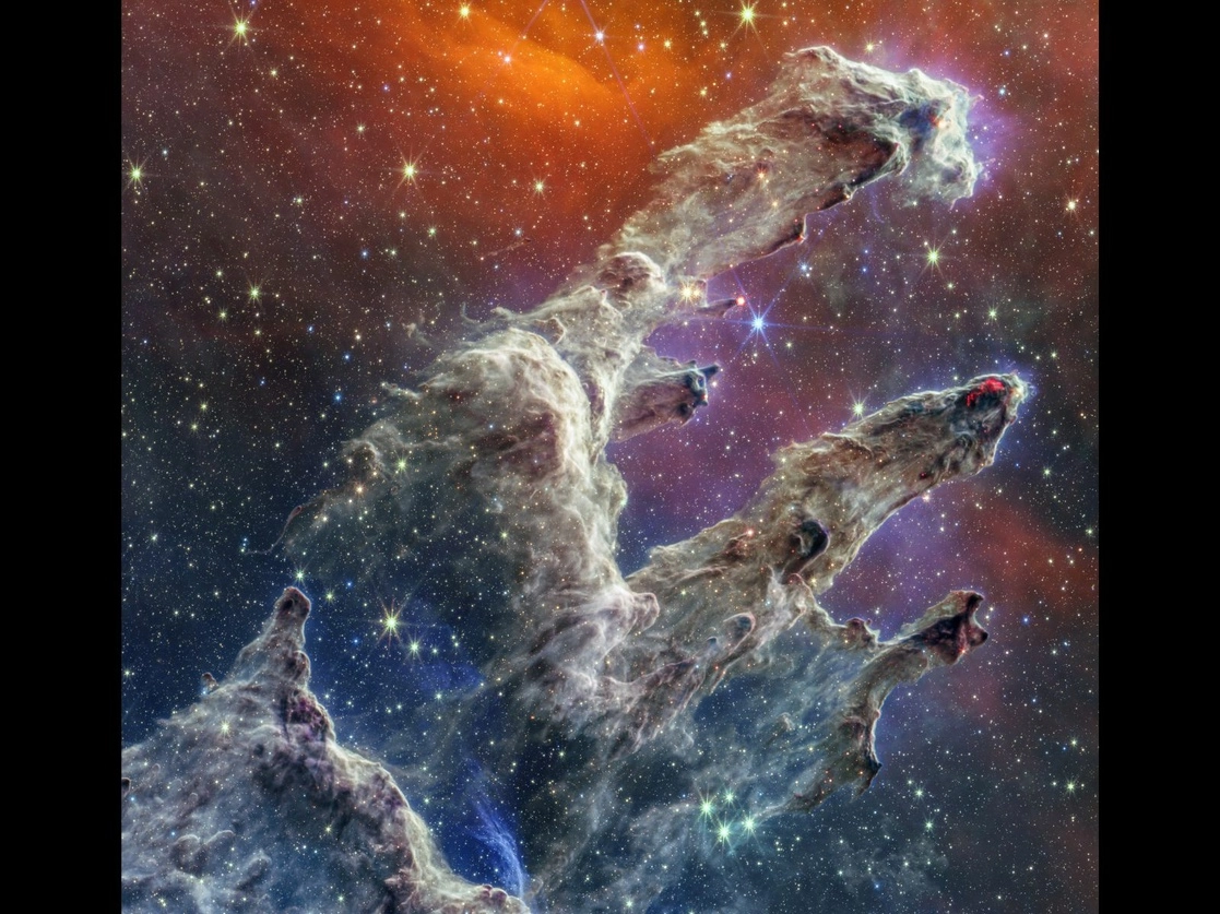 Pequeña región dentro de la vasta Nebulosa del Águila. Foto ESA