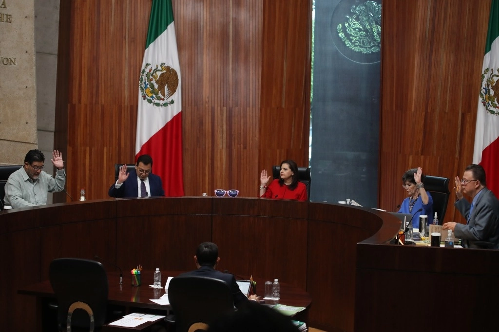 Sesión de trabajo del TEPJF, el 19 de junio de 2024. Foto Yazmín Ortega Cortés