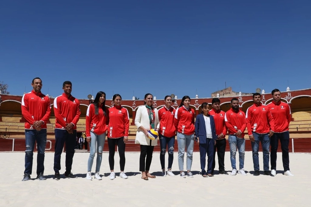 Tlaxcala será sede por segunda vez del Campeonato Mundial de Voleibol de Playa (5-15 de octubre), una competencia para la que se acondicionarán nuevamente tres plazas de toros con arena artificial. La imagen, de archivo, tomada de www.gob.mx/conade/