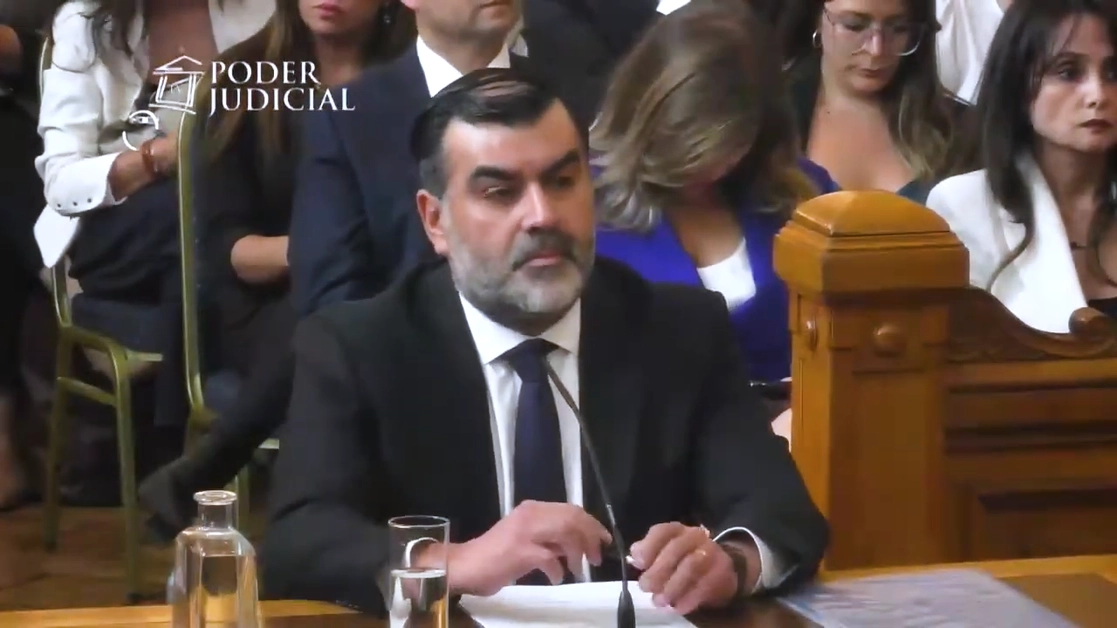José Morales es actualmente jefe adjunto de la Fiscalía Santiago Norte. Captura de pantalla de una sesión del Poder Judicial de Chile.
