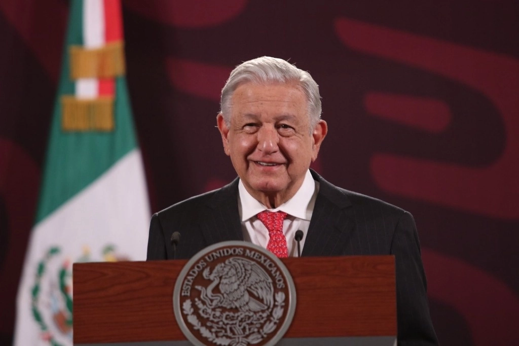 El presidente López Obrador, durante su conferencia de este miércoles 22 de mayo, desde Palacio Nacional. Foto Cuartoscuro 