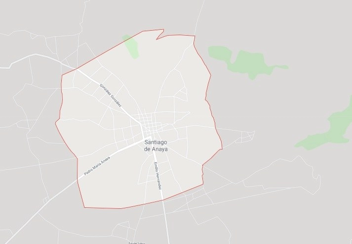 El munícipe fue detenido la noche del martes al interior del Palacio Muncipal de Santiago de Anaya, Hidalgo. Foto Google Maps 