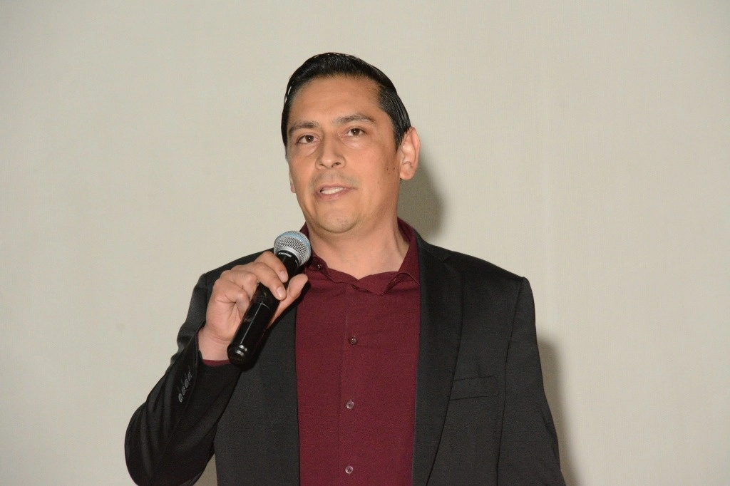 Ángel Garduño García triunfó en las votaciones para ser electo como el próximo rector de la Universidad Autónoma Chapingo, el 23 de marzo de 2023. Foto Javier Salinas Cesáreo