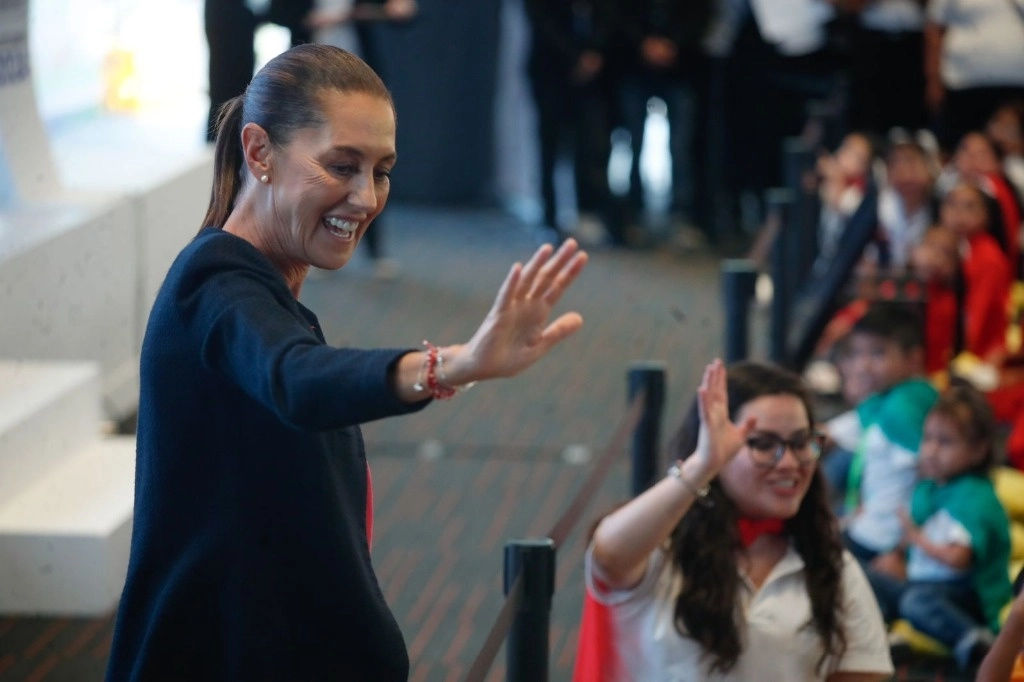 La candidata de Sigamos Haciendo Historia a la presidencia, Claudia Sheinbaum. Foto Cristina Rodríguez