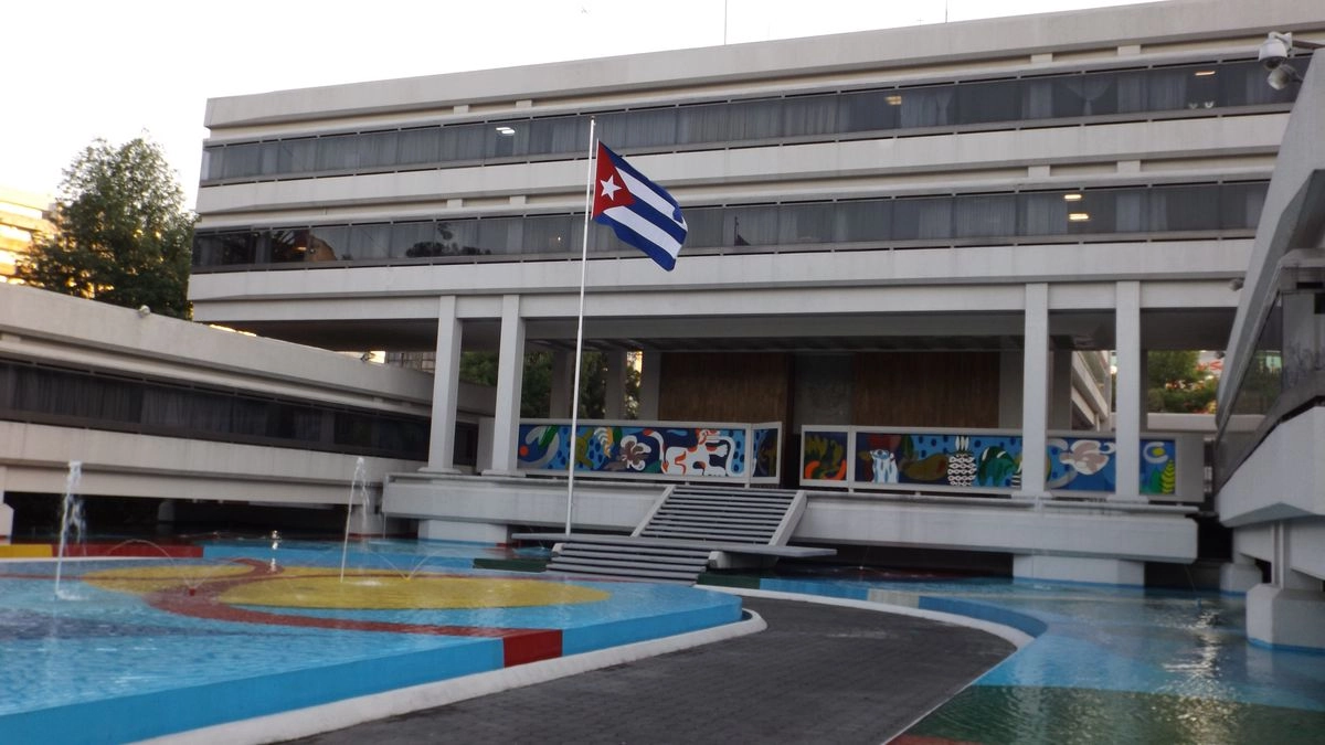 Instalaciones de la Embajada de Cuba en México en imagen de archivo. Foto tomada de la página web 