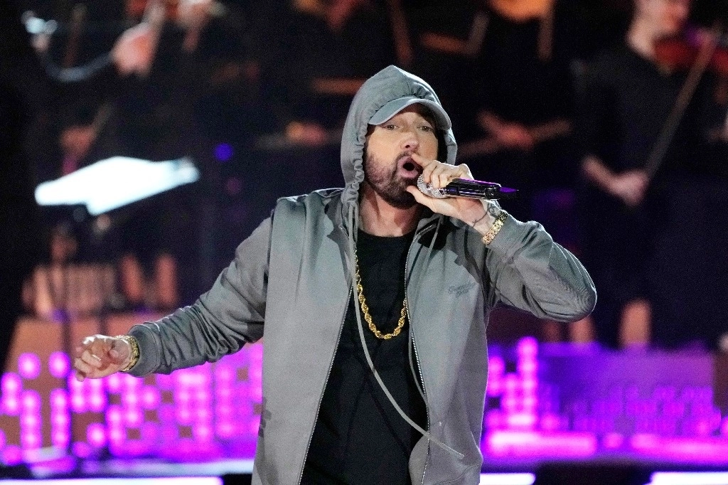 El hip hop está representado este año por Eminem, cuyos éxitos incluyen “Lose Yourself” y “Stan”. Foto Ap / Archivo