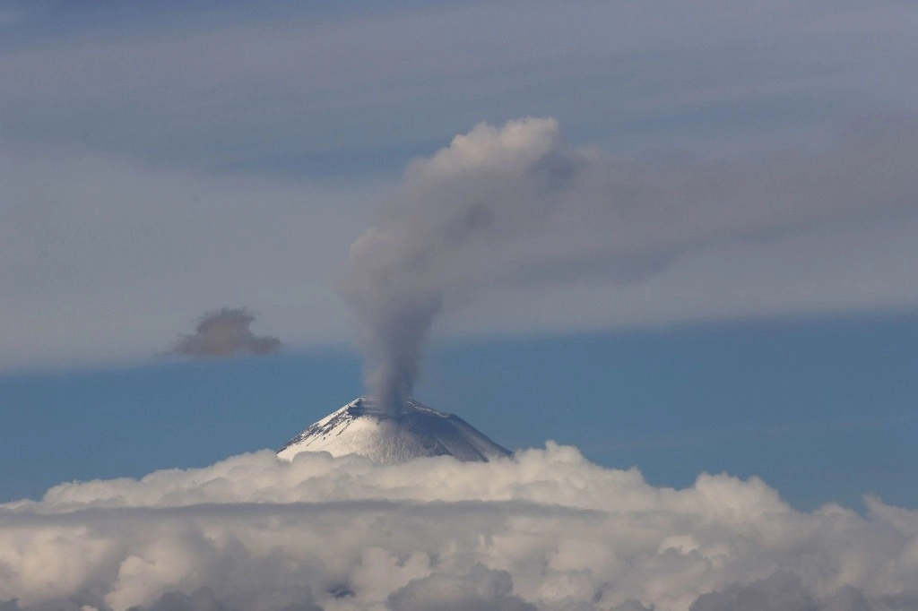 El volcán Popocatépetl en imagen del 29 de noviembre de 2023. Foto Cuartoscuro
