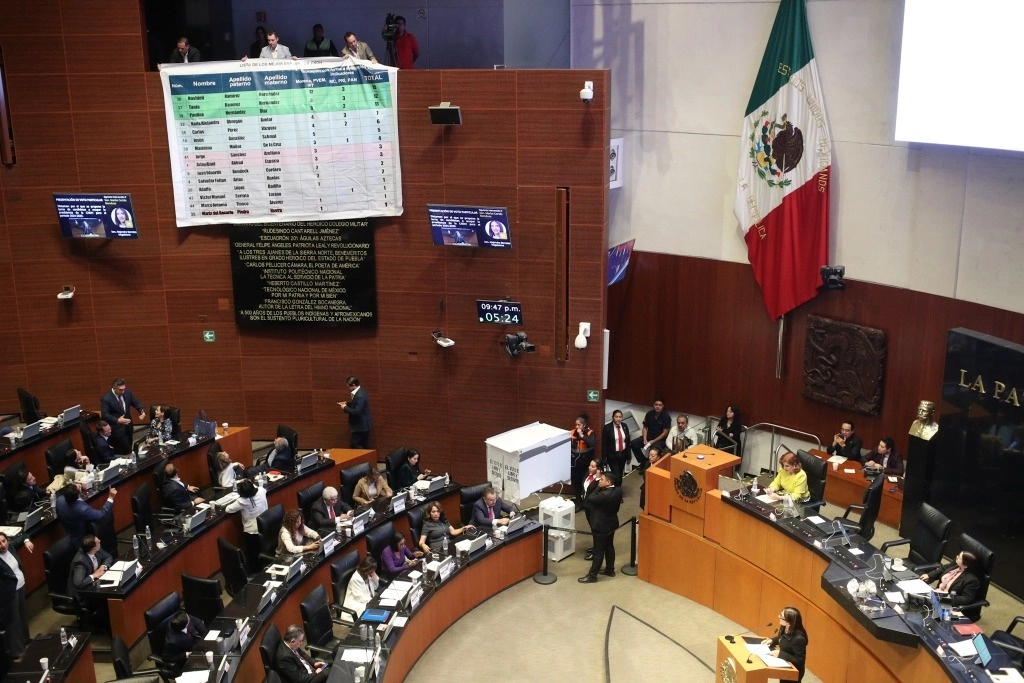 Sesión de trabajo en el Senado de la República, el 12 de noviembre de 2024. Foto María Luisa Severiano 