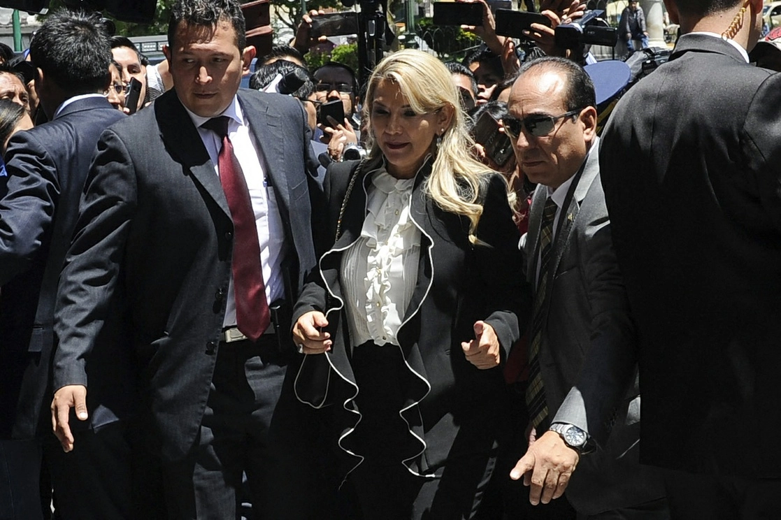 Jeanine Añez asumió la presidencia interina de Bolivia tras el golpe de estado en contra de Evo Morales. Foto Afp / Archivo

