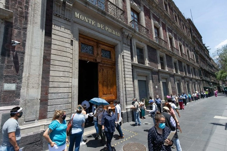 Sucursal del Monte de Piedad en el Centro Histórico de la Ciudad de México. Foto Pablo Ramos / Archivo
