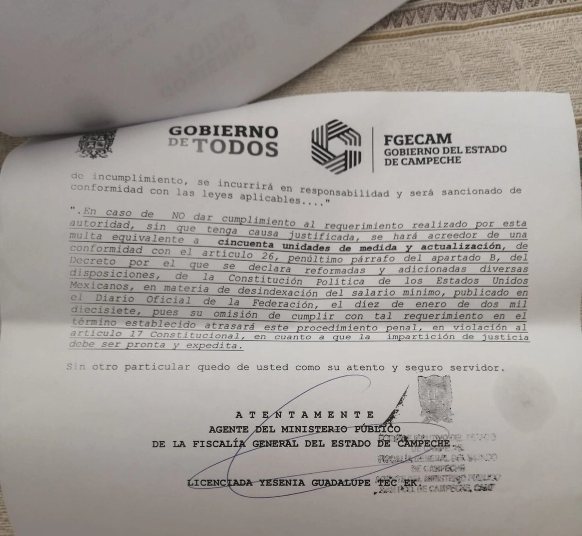 La Fiscalía de Campeche ordenó a la empresa Producciones Telemar le proporcione información sobre los responsables de la redacción de notas periodísticas publicadas. Foto 